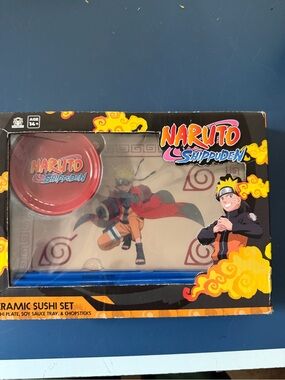 Naruto Shippuden Ceramic Sushi Set NWT